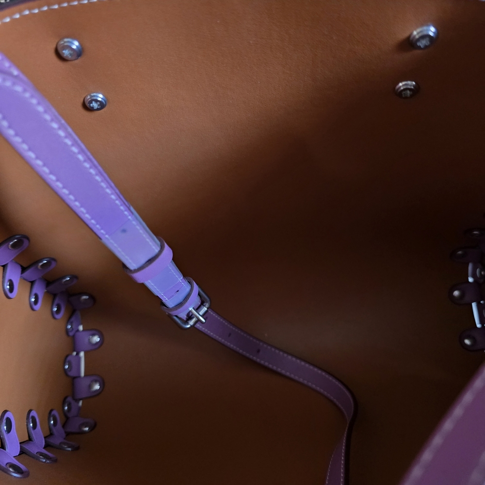 NWT Coach Re Laceable Purple Medium Tote - Picture 6 of 9